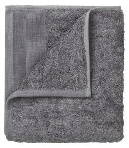 Sada 4 tmavě šedých bavlněných ručníků Blomus, 30 x 30 cm