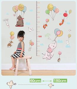 Živá Zeď Samolepka metr Zvířátka s balónky