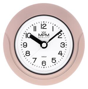 MPM Koupelnové hodiny MPM Bathroom clock - růžové zlacení E01.2526.23