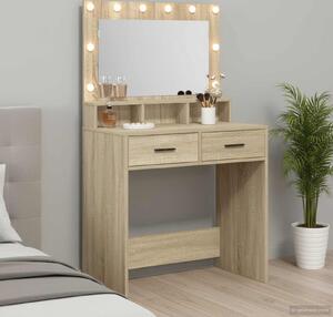 VidaXL Kosmetický stůl 79 x 41 x 135 cm Kompozitní dřevo [865090] Barva: dub sonoma