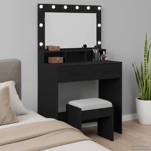 VidaXL Kosmetický stůl 79 x 41 x 135 cm Kompozitní dřevo [865090] Barva: Černý dub