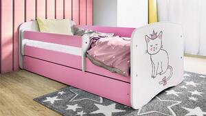 POSTEL PRO DĚTI A MLÁDEŽ 80/160 cm, bílá, pink MID.YOU - Dětské pokoje sestavy, Online Only