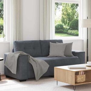 VidaXL 3-místné sofa 220 cm samet [4105136] Barva: Tmavě šedá