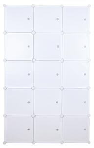 Modulární multifunkční skříň, bílá, ZALVO