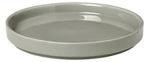 Světle šedý keramický talíř Blomus Pilar, ø 14 cm