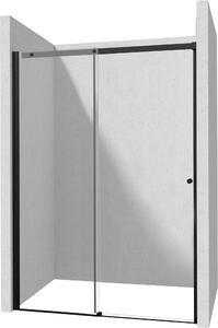 Deante Kerria Plus sprchové dveře 180 cm posuvné černá matný/průhledné sklo KTSPN18P