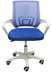 ECa KO03 Kancelářská židle na kolečkách MESH modrá