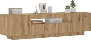VidaXL TV stolek s LED 160 x 35 x 40 cm kompozitní dřevo [861103] Barva: dub artisan