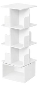 OTOČNÝ REGÁL, bílá, 40/124,6/40 cm Boxxx - Regály na šanony, Online Only