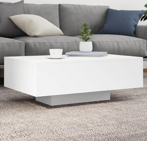 VidaXL Konferenční stolek s LED osvětlením 85 x 55 x 31 cm [863011] Barva: Bílá