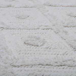 Bílý ručně vyrobený koberec Nattiot Orlando, 120 x 170 cm