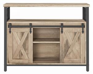 KOMODA, hnědá, černá, 100/80/33 cm Boxxx - Široké komody, Online Only