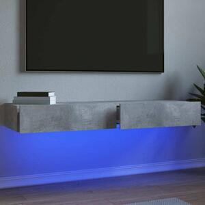 VidaXL TV skříňka s LED osvětlením 60 x 35 cm [842887] Barva: Betonová šedá