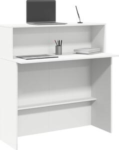 VidaXL Recepční stůl 100x50x103,5 cm, konstrukční dřevo [859029] Barva: Bílá
