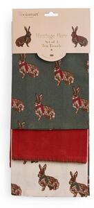 Utěrky v sadě 3 ks 45x65 cm Heritage Hare – Cooksmart ®