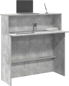 VidaXL Recepční stůl 100x50x103,5 cm, konstrukční dřevo [859029] Barva: Betonová šedá