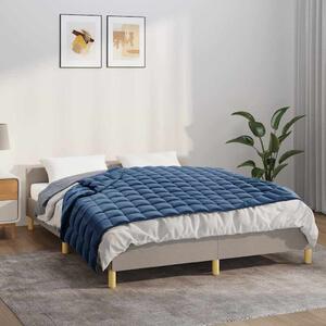 VidaXL Zátěžová deka 120 x 180 cm 5 kg 100% Bavlna 205T [350788] Barva: Modrá