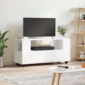 VidaXL TV skříňka na kolečkách 102 x 34,5 x 43 cm kompozit [833747] Barva: Bílá