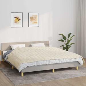 VidaXL Zátěžová deka 155 x 220 cm 7 kg 100% Bavlna 205T [350776] Barva: krémová