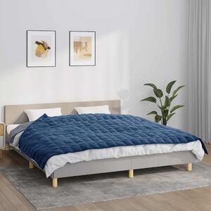 VidaXL Zátěžová deka 155 x 220 cm 7 kg 100% Bavlna 205T [350776] Barva: Modrá