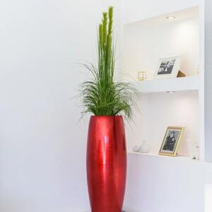 Vivanno květináč MAGNUM 116, sklolaminát, výška 116 cm, červený lesk