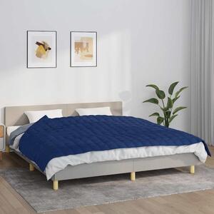 VidaXL Zátěžová deka 155 x 220 cm 7 kg 100% Bavlna 205T [350722] Barva: Modrá