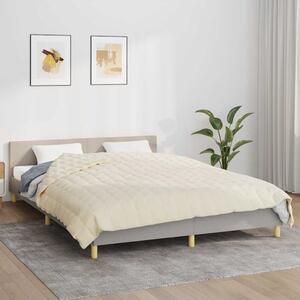 VidaXL Zátěžová deka 200 x 225 cm 9 kg 100% Bavlna 205T [350816] Barva: krémová