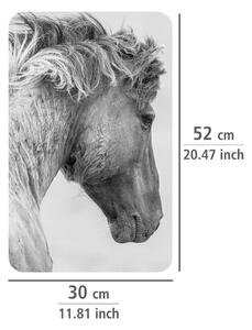 Sada 2 šedých krytů na sporák Wenko Horses, 52 x 30 cm