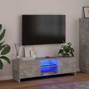 VidaXL TV skříňka s LED osvětlením 120x30x36 cm [856347] Barva: Betonová šedá