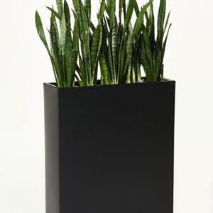Vivanno květináč ELEMENTO, ocel, šířka 75 cm, černý