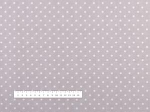 Biante Bavlněný čtvercový ubrus Sandra SA-299 Bílé puntíky na šedém 50x50 cm