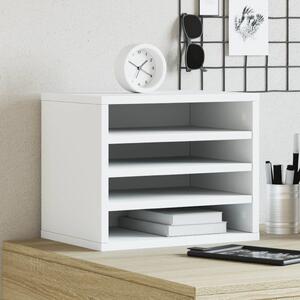 VidaXL Organizér na stůl 36 x 26 x 29,5 cm [848046] Barva: Bílá