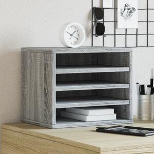 VidaXL Organizér na stůl 36 x 26 x 29,5 cm [848046] Barva: šedá sonoma
