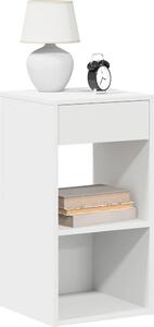VidaXL Noční stolky se zásuvkou 2 ks 20x36x60 cm [858720] Barva: Bílá