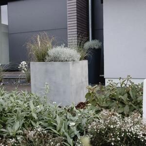 Vivanno květináč BLOCK, sklolaminát, 60x60x60 cm, beton design