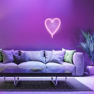 LEUCHTEN DIREKT is JUST LIGHT LED nástěnné svítidlo růžová, srdce, USB, šňůrový vypínač, dekorativní LD 85020-87