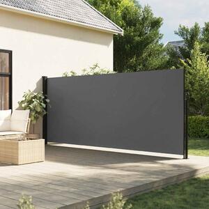 VidaXL Zatahovací boční markýza [42035513] Barva: antracitová, Velikost: 180 x 500 cm