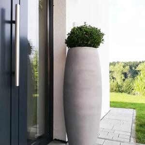 Vivanno květináč MAGNUM, sklolaminát, výška 100 cm, beton design, šedý