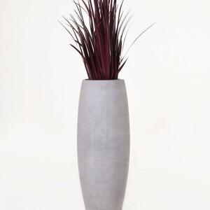 Vivanno květináč MAGNUM, sklolaminát, výška 80 cm, beton design, šedý