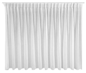 Bílá záclona na flex pásce BELISSA 300x170 cm