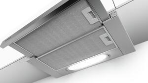 Bosch Serie 4 DFT63AC50 digestoř Polovestavěný (vytahovací) Stříbrná 360 m³/h