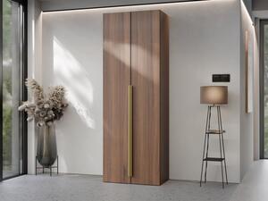 Dvoudveřová šatní skříň Lotsi 2D, Barvy: ořech warmia 5903211530173