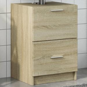VidaXL Skříňka pod umyvadlo 40x37x59 cm kompozitní dřevo [868814] Barva: dub sonoma