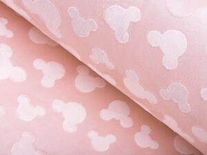 Biante Dětský povlak na polštář Minky hladký MKH-002 Mickey - Pudrově růžový 45 x 45 cm