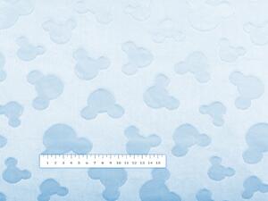 Biante Dětský povlak na polštář Minky hladký MKH-001 Mickey - Nebeský modrý 45 x 45 cm