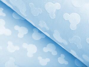 Biante Dětský povlak na polštář Minky hladký MKH-001 Mickey - Nebeský modrý 45 x 45 cm