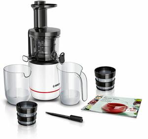 Bosch MESM500W lis na citrusy/odšťavňovač Pomalý odšťavovač 150 W Černá, Bílá