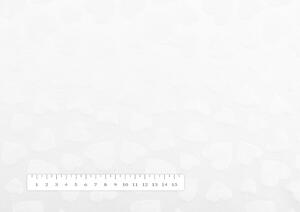 Biante Dětský povlak na polštář Minky hladký MKH-008 Srdíčka - Sněhově bílý 40 x 40 cm