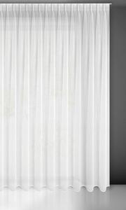 Bílá záclona na flex pásce LAYLA 300x270 cm