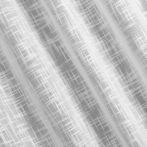 Bílý závěs na pásce RUBI v eko stylu 140x270 cm